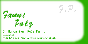 fanni polz business card